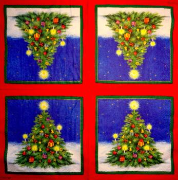 195 Christmas Flowers - 3-ply (red) - Ihr